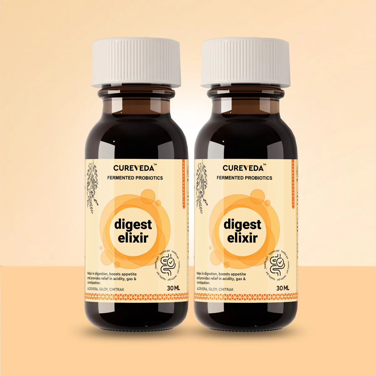 Cureveda Digest Elixir (Fermented Probiotics) - 60ml