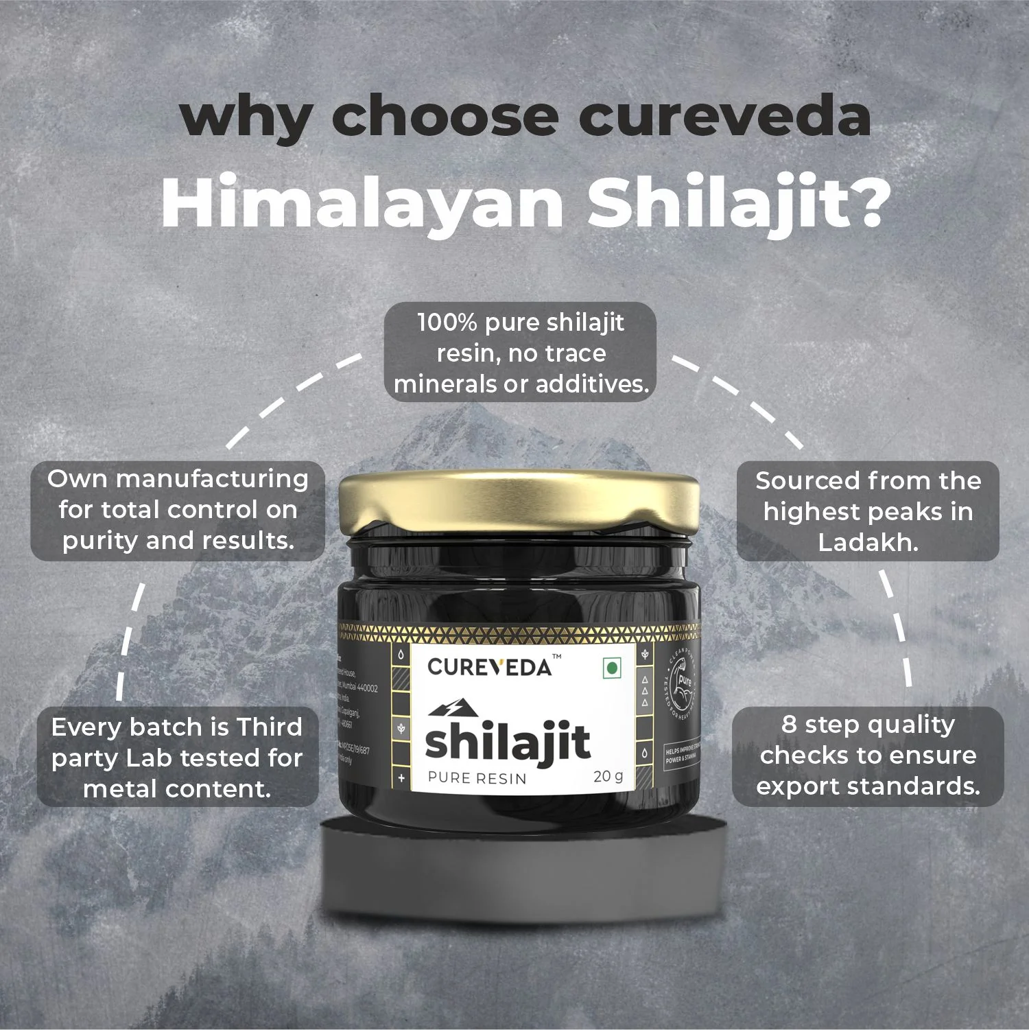 Cureveda Himalayan Shilajit Resin - Image 7