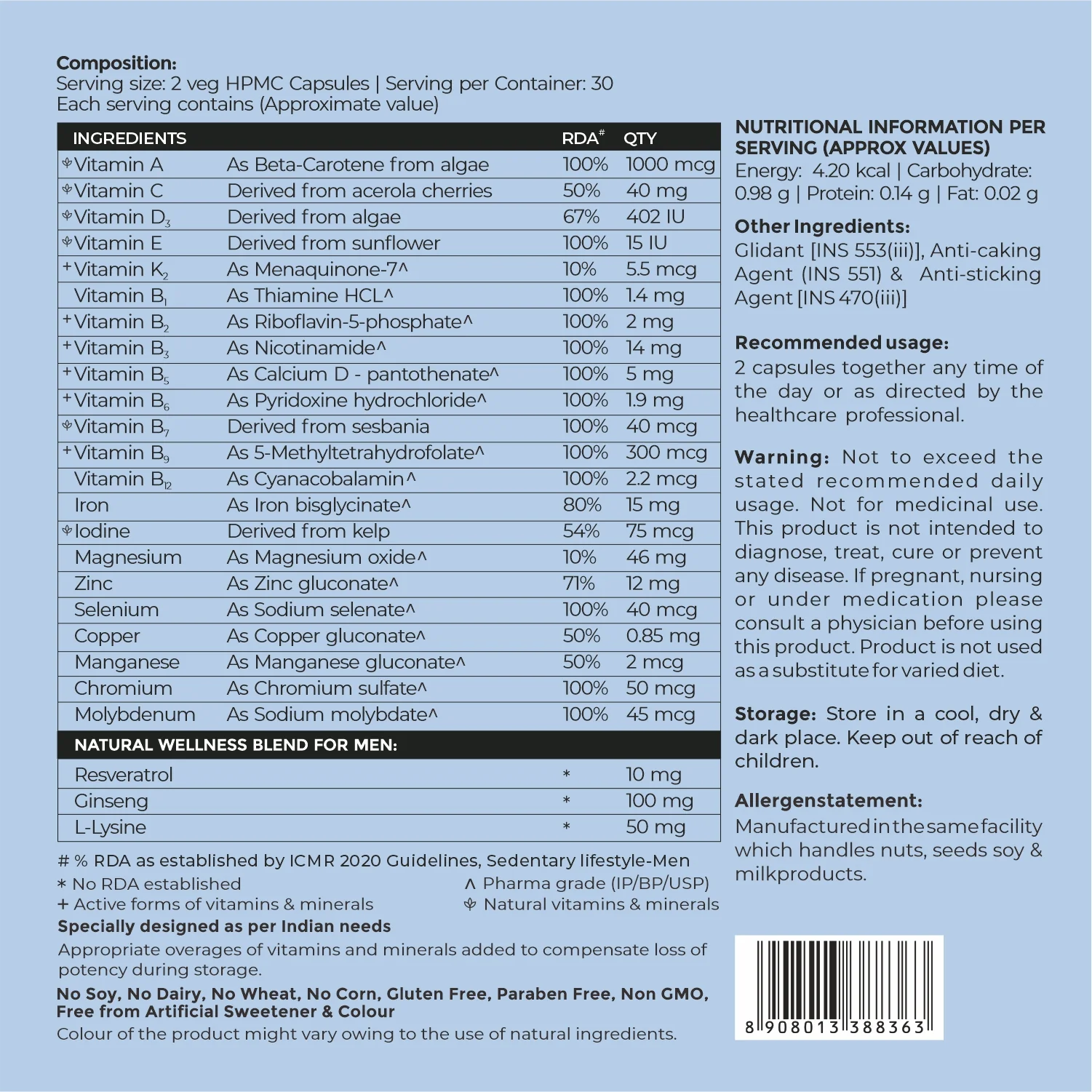 Multivitamin for Men - Plant based - Image 10